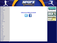 Tablet Screenshot of npfastpitchsoftball.com